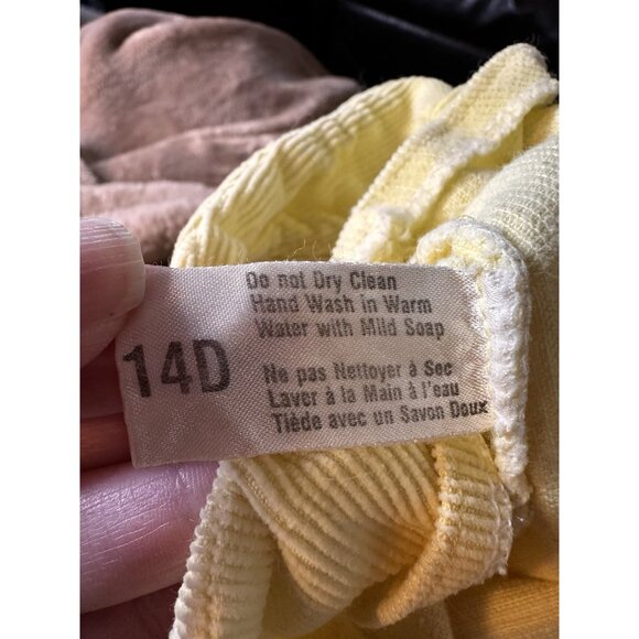 Cabbage Patch Kids Preemie Yellow Sailboat Overalls Jumper Corduroy Vtg 1984-1 - Picture 5 of 7